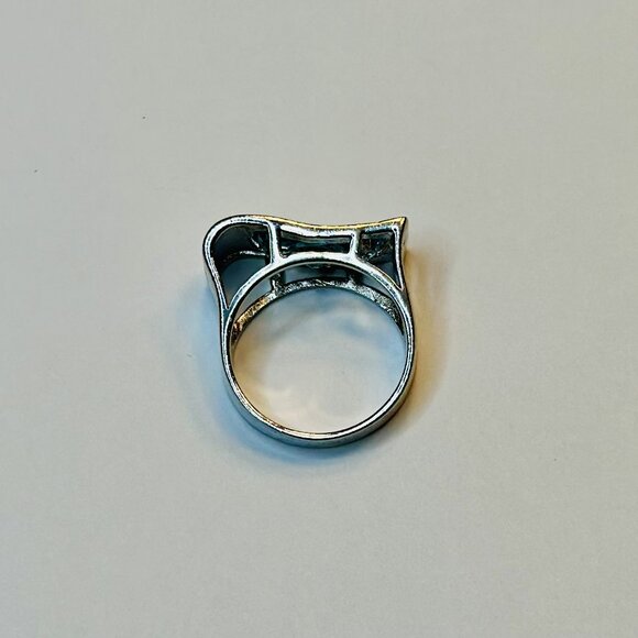 Sterling Silver Blue Topaz Ring Size 5.5 - Picture 5 of 5